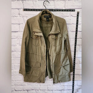 Brandon Thomas olive green lightweight utility jacket Size Small